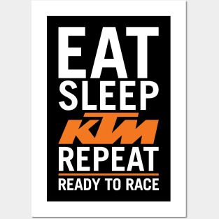 Eat Sleep KTM Repeat Posters and Art